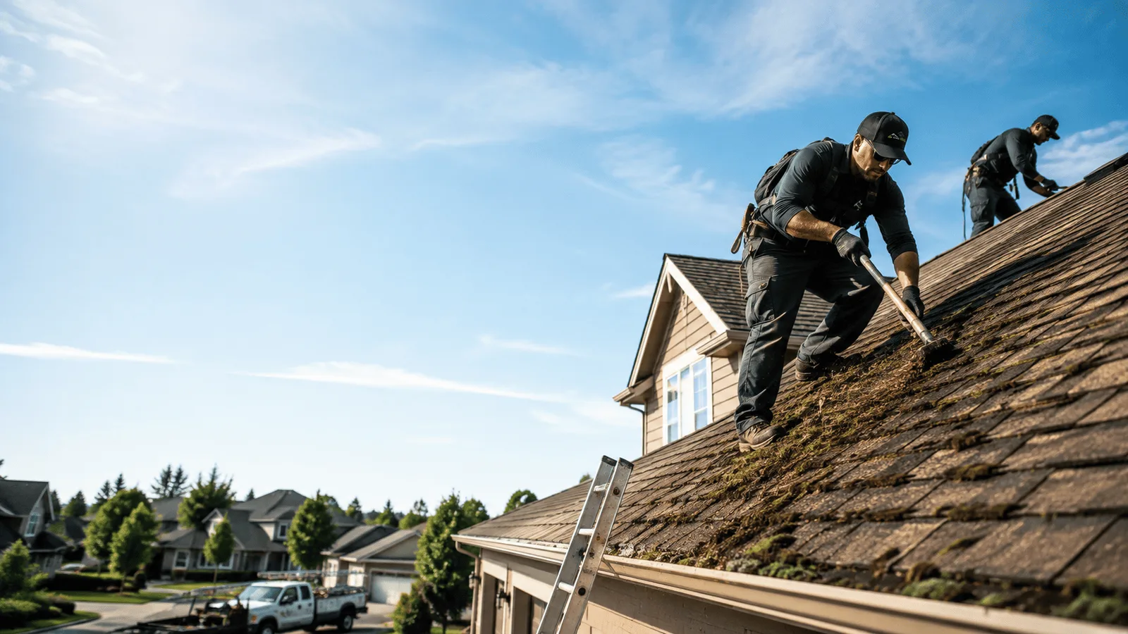 Roof Moss Removal in Conway, MI near me
